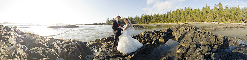 Sarah and Aaron Pedersen wedding in Tofino, British Columbia